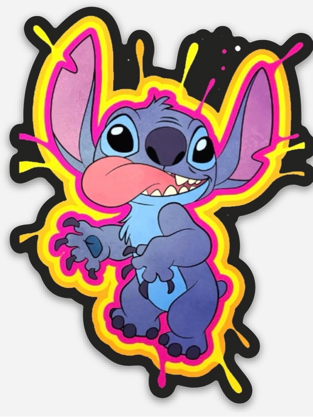 Set of 2 Stitch 3” Vinyl Die Stickers